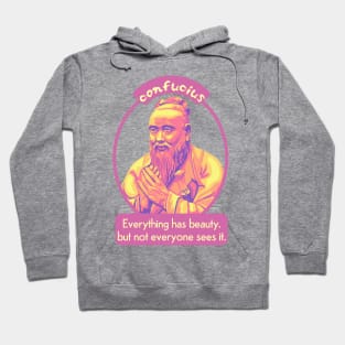 Confucius Portrait and Quote Hoodie